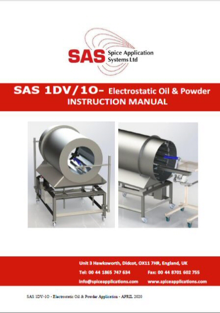 SAS 1DV-1O - Electrostatic Oil & Powder Application - APRIL 2020
