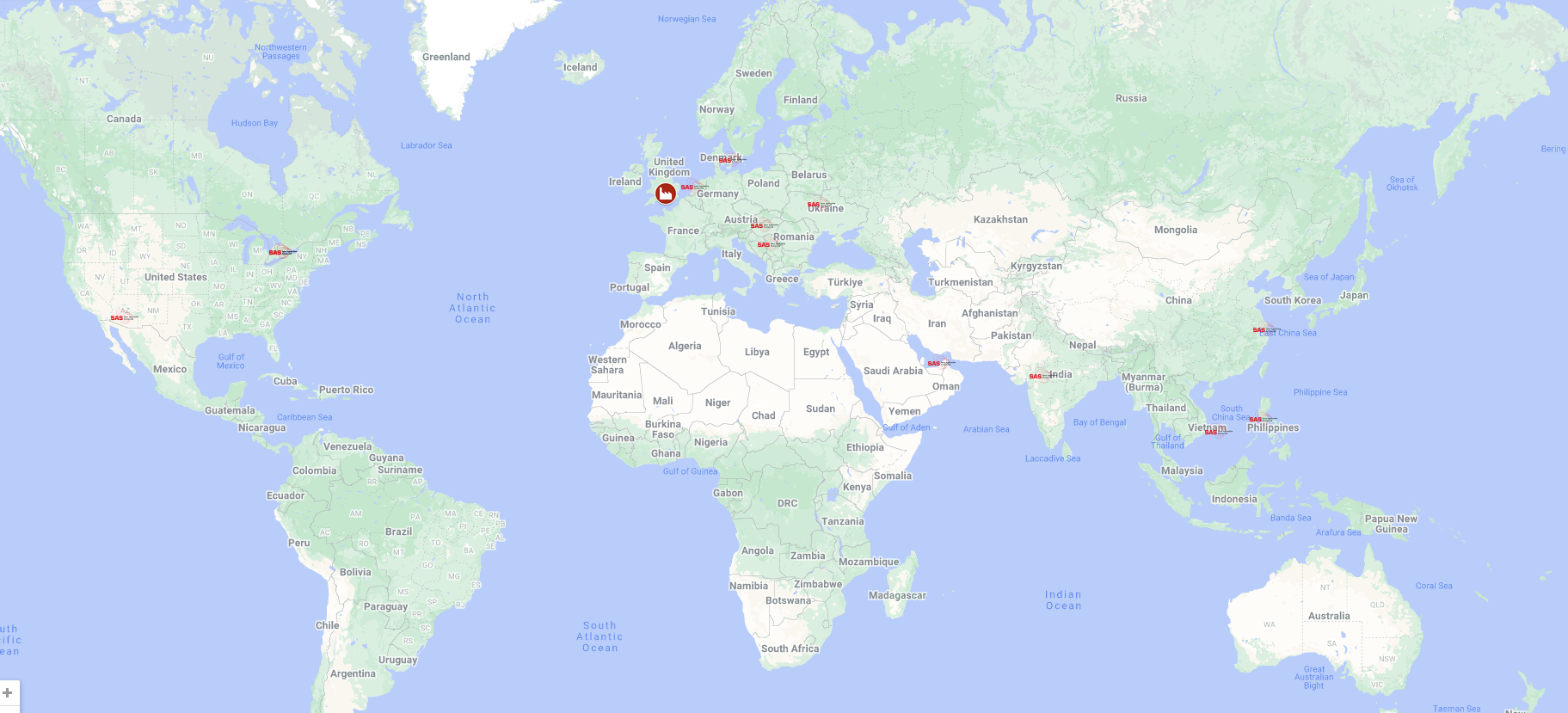 Spice Applications - Worldwide Distributor Map